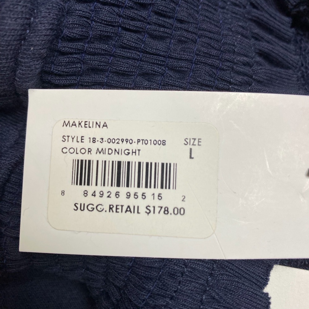NWT‼️JOIE MAKELINA 100% PIMA COTTON JOGGERS MIDNIGHT - Picture 4 of 6